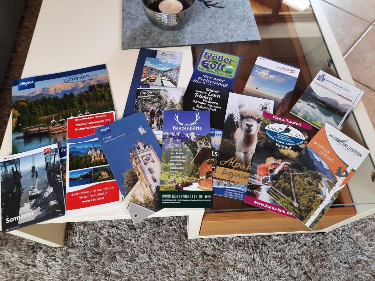 Ferienwohnung In Lechbruck Am See Im Schoenen Allgaeu, Nahe Fuessen Nur 300 M Vom See ภายนอก รูปภาพ
